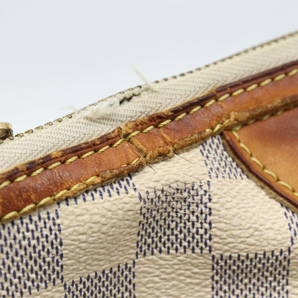 LOUIS VUITTON Damier Azur Siracusa PM Shoulder Bag N41113 LV Auth hk3871