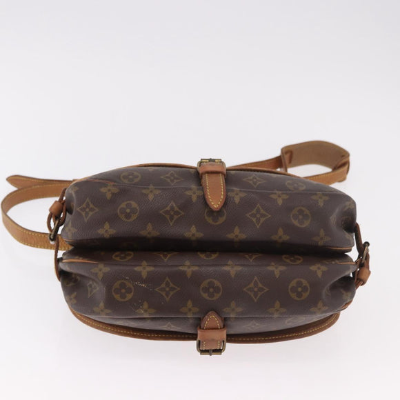 LOUIS VUITTON Monogram Saumur 30 Shoulder Bag M42256 LV Auth hk3872