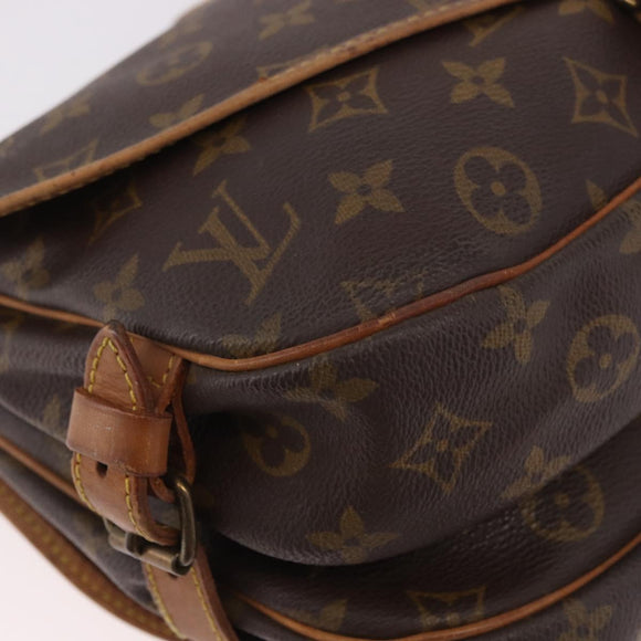 LOUIS VUITTON Monogram Saumur 30 Shoulder Bag M42256 LV Auth hk3872