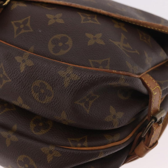 LOUIS VUITTON Monogram Saumur 30 Shoulder Bag M42256 LV Auth hk3872