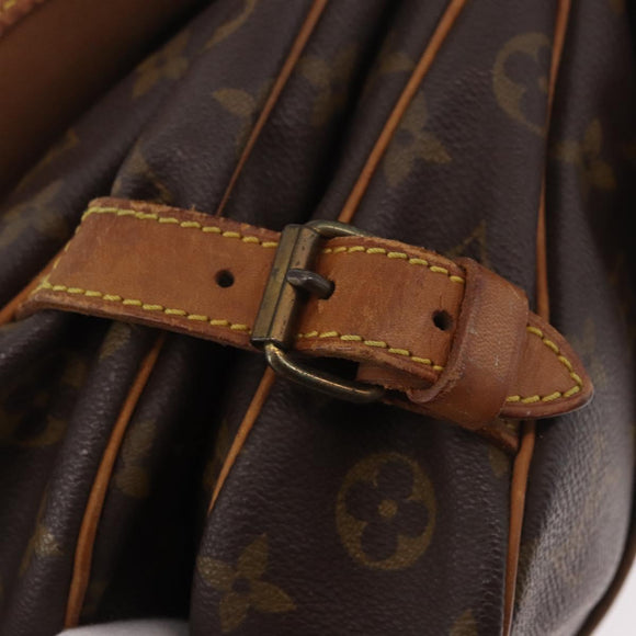 LOUIS VUITTON Monogram Saumur 30 Shoulder Bag M42256 LV Auth hk3872