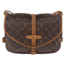 LOUIS VUITTON Monogram Saumur 30 Shoulder Bag M42256 LV Auth hk3872-13