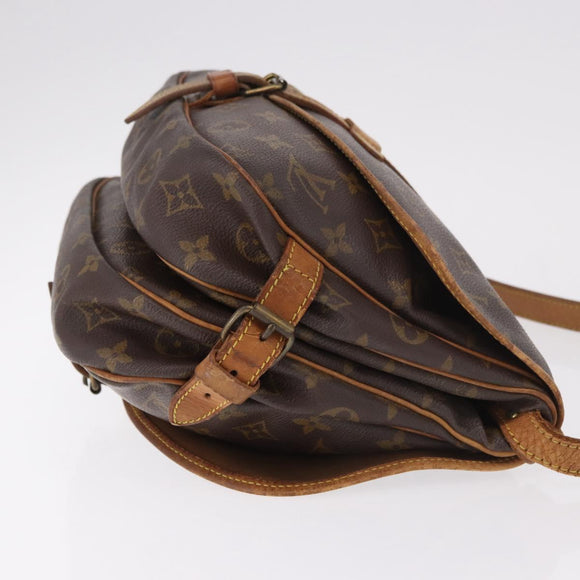 LOUIS VUITTON Monogram Saumur 30 Shoulder Bag M42256 LV Auth hk3872