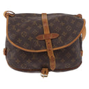 LOUIS VUITTON Monogram Saumur 30 Shoulder Bag M42256 LV Auth hk3873-2