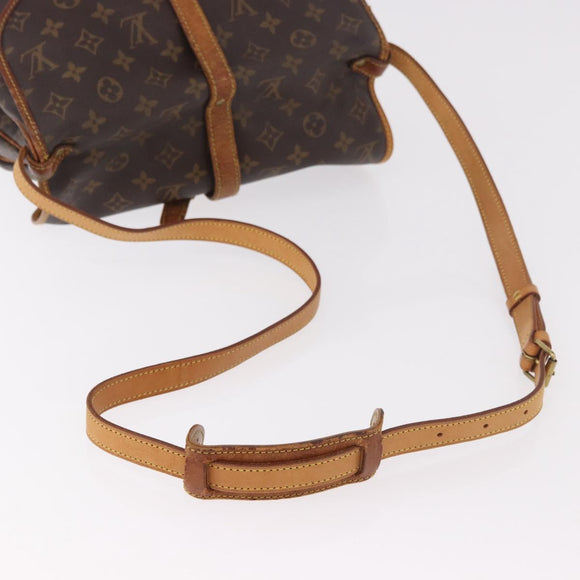 LOUIS VUITTON Monogram Saumur 30 Shoulder Bag M42256 LV Auth hk3873