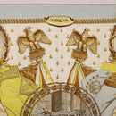 HERMES Carre 90 Scarf ""napoleon"" Silk Gray Auth hk3877-3
