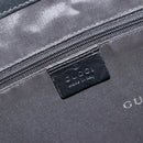 GUCCI Jackie Tote Bag Canvas Black Silver 002 1074 Auth hk3882-16