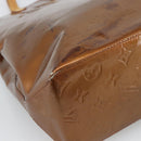 LOUIS VUITTON Monogram Vernis Reade MM Hand Bag Bronze M91143 LV Auth hk3883-17