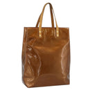 LOUIS VUITTON Monogram Vernis Reade MM Hand Bag Bronze M91143 LV Auth hk3883-1