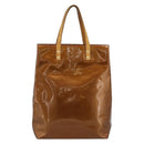 LOUIS VUITTON Monogram Vernis Reade MM Hand Bag Bronze M91143 LV Auth hk3883-13