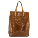 LOUIS VUITTON Monogram Vernis Reade MM Hand Bag Bronze M91143 LV Auth hk3883-2