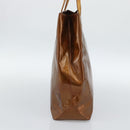 LOUIS VUITTON Monogram Vernis Reade MM Hand Bag Bronze M91143 LV Auth hk3883-3