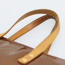 LOUIS VUITTON Monogram Vernis Reade MM Hand Bag Bronze M91143 LV Auth hk3883-14