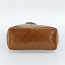 LOUIS VUITTON Monogram Vernis Reade MM Hand Bag Bronze M91143 LV Auth hk3883-5