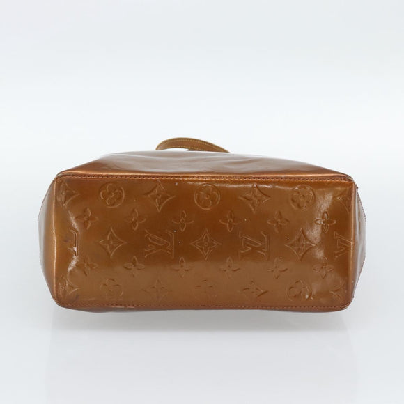 LOUIS VUITTON Monogram Vernis Reade MM Hand Bag Bronze M91143 LV Auth hk3883