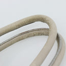 PRADA Hand Bag Nylon Ivory Gold Auth hk3884-9