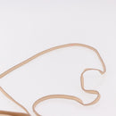 Chloe Lily Hand Bag Leather 2way Beige Gold Auth hk3885-15