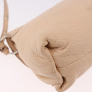 Chloe Lily Hand Bag Leather 2way Beige Gold Auth hk3885-18