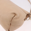 Chloe Lily Hand Bag Leather 2way Beige Gold Auth hk3885-19