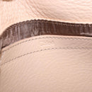 Chloe Lily Hand Bag Leather 2way Beige Gold Auth hk3885-22
