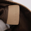Chloe Lily Hand Bag Leather 2way Beige Gold Auth hk3885-12