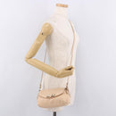 Chloe Lily Hand Bag Leather 2way Beige Gold Auth hk3885-26