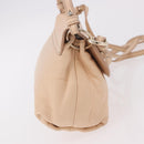 Chloe Lily Hand Bag Leather 2way Beige Gold Auth hk3885-4