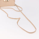 Chloe Lily Hand Bag Leather 2way Beige Gold Auth hk3885-8