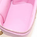 CHANEL Vanity Chain Shoulder Bag Caviar Skin Pink Gold CC Auth hk3887SAM-11