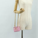CHANEL Vanity Chain Shoulder Bag Caviar Skin Pink Gold CC Auth hk3887SAM-26