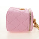 CHANEL Vanity Chain Shoulder Bag Caviar Skin Pink Gold CC Auth hk3887SAM-4