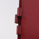 HERMES Agenda Vision & Ballpoint Pen Set Leather Red Auth hk3888-12