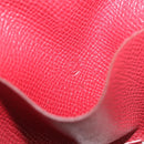 HERMES Agenda Vision & Ballpoint Pen Set Leather Red Auth hk3888-19