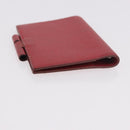 HERMES Agenda Vision & Ballpoint Pen Set Leather Red Auth hk3888-6