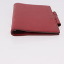 HERMES Agenda Vision & Ballpoint Pen Set Leather Red Auth hk3888-7