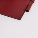 HERMES Agenda Vision & Ballpoint Pen Set Leather Red Auth hk3888-9