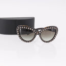 PRADA Sunglasses plastic Black Auth hk3889V-14