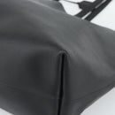 SAINT LAURENT Large Shopping Tote Bag Leather Black Gold Auth hk3891-9