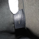SAINT LAURENT Large Shopping Tote Bag Leather Black Gold Auth hk3891-18