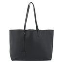 SAINT LAURENT Large Shopping Tote Bag Leather Black Gold Auth hk3891-13