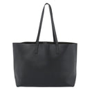 SAINT LAURENT Large Shopping Tote Bag Leather Black Gold Auth hk3891-2