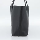 SAINT LAURENT Large Shopping Tote Bag Leather Black Gold Auth hk3891-4