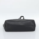 SAINT LAURENT Large Shopping Tote Bag Leather Black Gold Auth hk3891-5