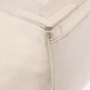 BALENCIAGA Navy Cabas M Hand Bag Leather White Silver 339936 Auth hk3892-14