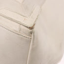 BALENCIAGA Navy Cabas M Hand Bag Leather White Silver 339936 Auth hk3892-10
