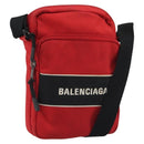 BALENCIAGA Messenger Bag S Shoulder Bag Nylon Red 638657 Auth hk3893-1