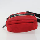 BALENCIAGA Messenger Bag S Shoulder Bag Nylon Red 638657 Auth hk3893-5