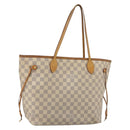 LOUIS VUITTON Damier Azur Neverfull MM Tote Bag N41605 LV Auth hk3894-1
