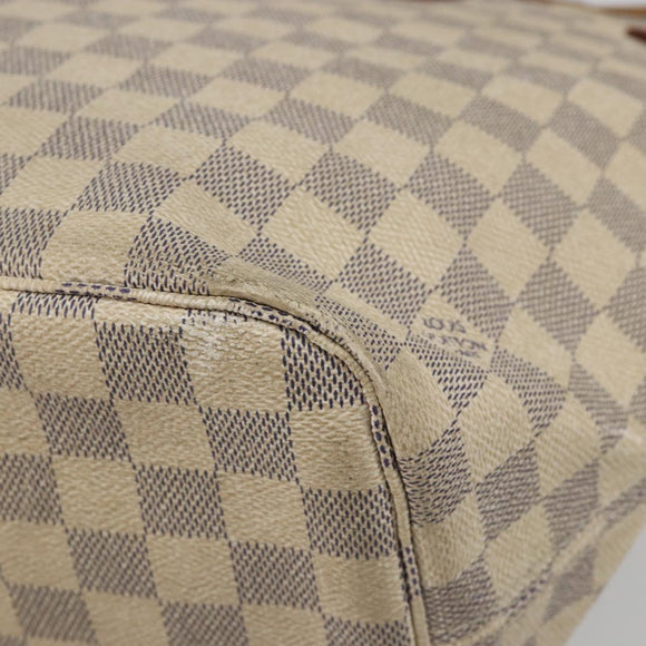 LOUIS VUITTON Damier Azur Neverfull MM Tote Bag N41605 LV Auth hk3894
