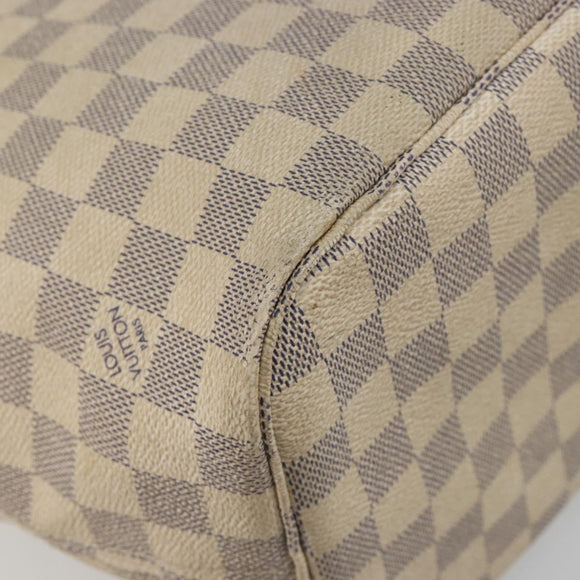 LOUIS VUITTON Damier Azur Neverfull MM Tote Bag N41605 LV Auth hk3894